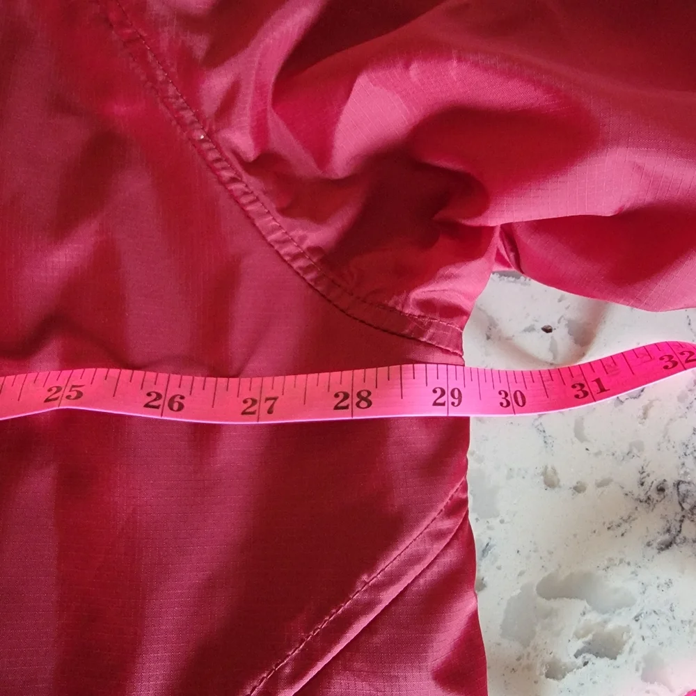L.L. Bean‎ Men's Windbreaker Jacket Full Zip Hooded Bordeaux Nylon Gorpcore